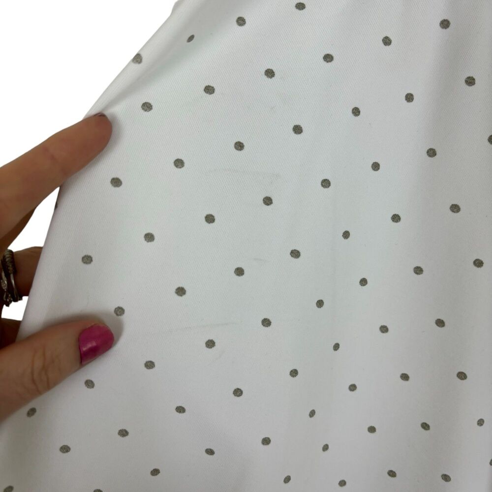 Tail Performance White Gray Polka Dot Tennis Golf… - image 3